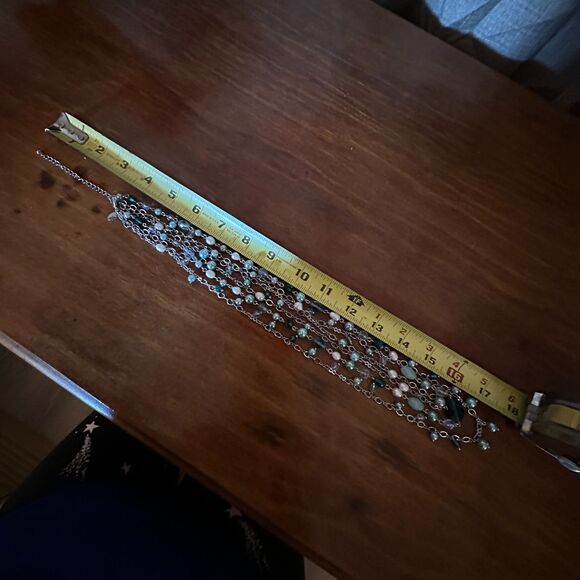 Lia Sophia Blue Bead With Silver Tone Chain - Picture 5 of 6